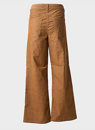 Pantalon flare coupe évasée marron KAFFE femme
