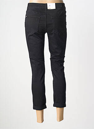 Pantalon 7/8 fermeture zippée sous rabat boutonné noir BETTY BARCLAY femme