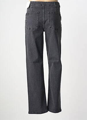 Jeans coupe droite poches gris ICHI femme