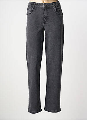 Jeans coupe droite poches gris ICHI femme