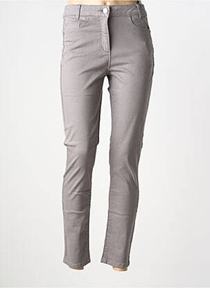 Pantalon slim poches gris JULIE GUERLANDE femme