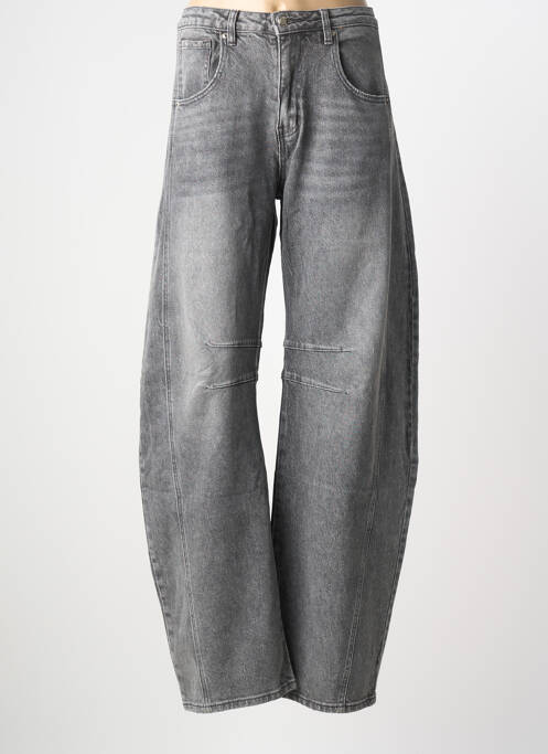 Jeans boyfriend poches gris AD'ORO femme