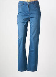 Jeans coupe slim stretch taille normale bleu JULIE GUERLANDE femme