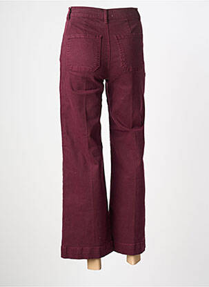 Jean coupe flare stretch taille haute violet ONADO femme