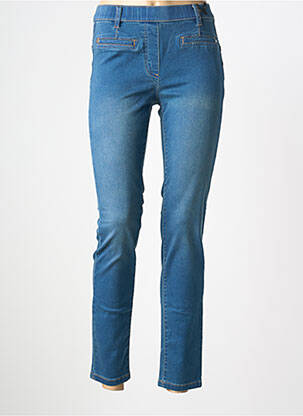 Jegging délavé taille normale bleu JULIE GUERLANDE femme