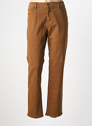 Jeans coupe slim stretch taille normale marron ONADO femme