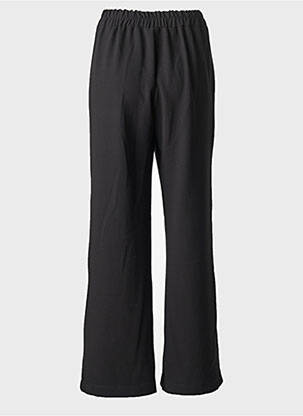 Pantalon flare taille élastique taille haute noir HALOGENE femme