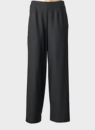 Pantalon droit tissage crêpe taille haute noir BETTY BARCLAY femme