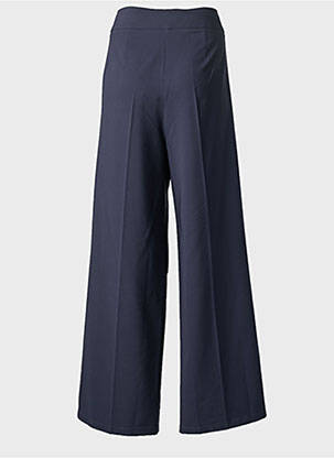 Pantalon large fermeture zippée sous rabat boutonné taille normale bleu BETTY BARCLAY femme