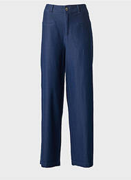 Jeans coupe droite stretch taille normale bleu ICHI femme