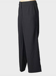 Pantalon droit tissage crêpe taille normale noir BETTY BARCLAY femme