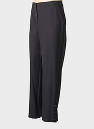 Pantalon droit tissage crêpe taille normale noir TUZZI femme