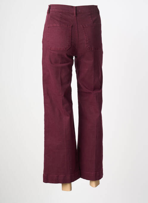 Jean coupe flare stretch taille haute violet ONADO femme