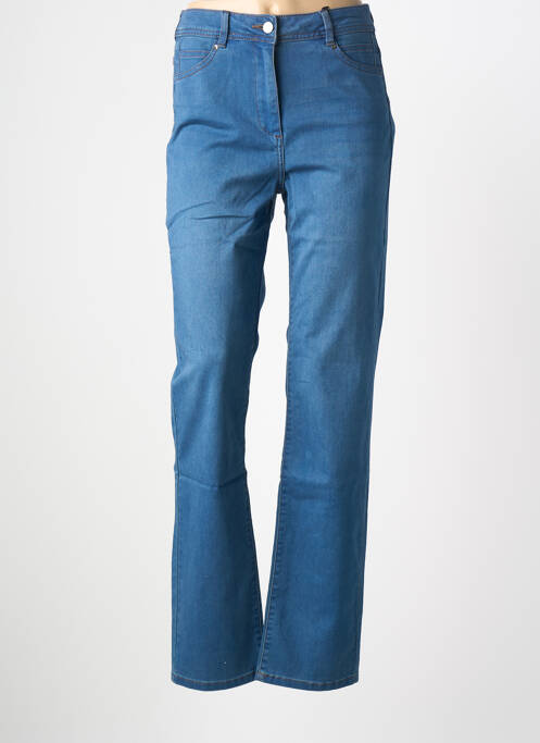 Jeans coupe slim stretch taille normale bleu JULIE GUERLANDE femme