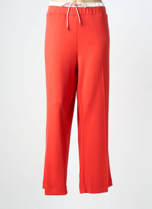 Pantalon droit stretch taille normale rouge TUZZI femme