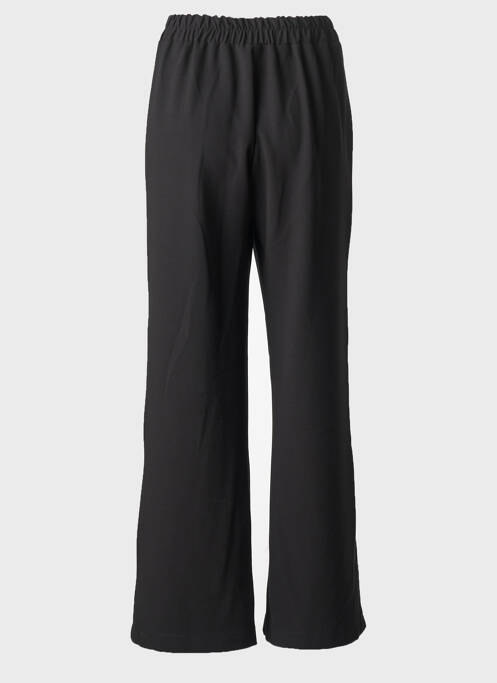 Pantalon flare taille élastique taille haute noir HALOGENE femme