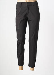 Pantalon 7/8 taille à pinces taille normale noir KAFFE femme