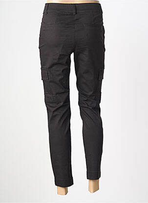 Pantalon 7/8 taille à pinces taille normale noir KAFFE femme