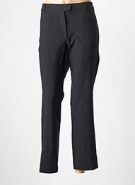Pantalon droit tissage crêpe taille normale noir !OHO! femme