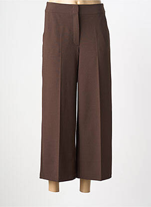 Pantalon 7/8 taille élastique taille normale marron BETTY BARCLAY femme