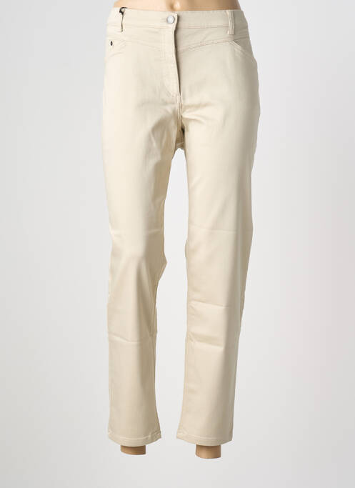 Pantalon 7/8 stretch taille normale beige clair BETTY BARCLAY femme