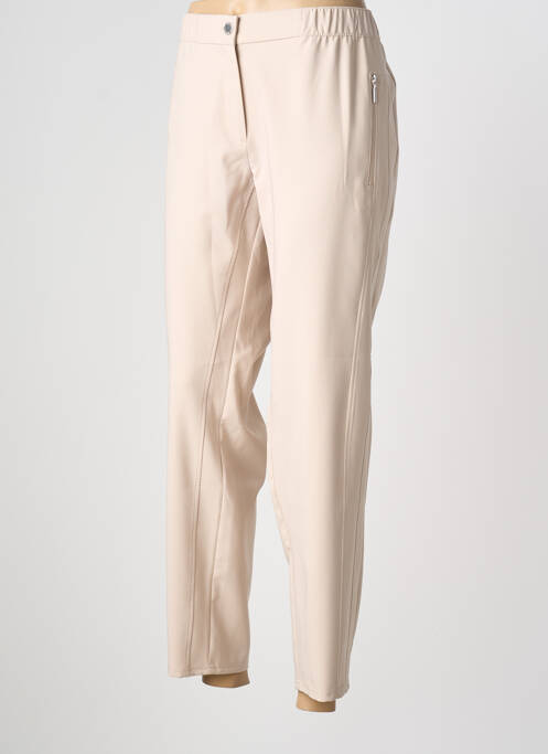 Pantalon 7/8 taille élastique taille normale beige BETTY BARCLAY femme