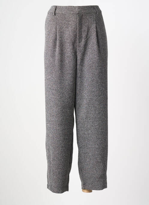 Pantalon 7/8 taille haute taille haute gris KAFFE femme