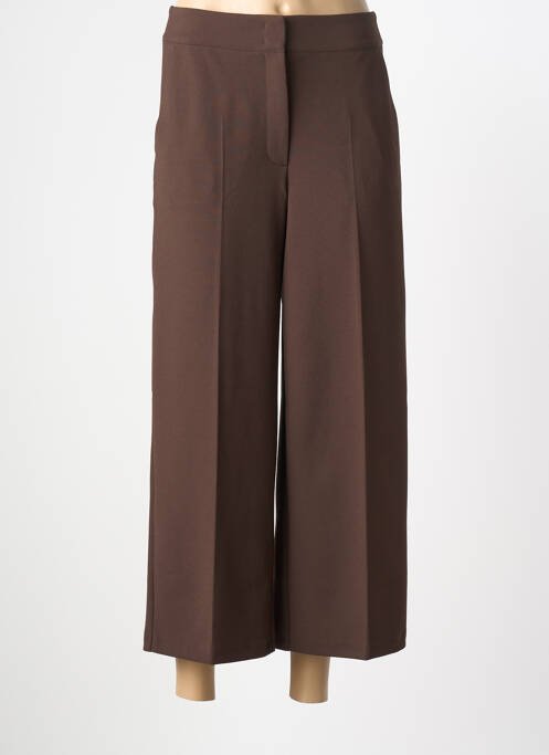 Pantalon 7/8 taille élastique taille normale marron BETTY BARCLAY femme