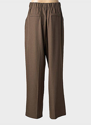 Pantalon chino tissage popeline taille normale marron JUS DE POM femme