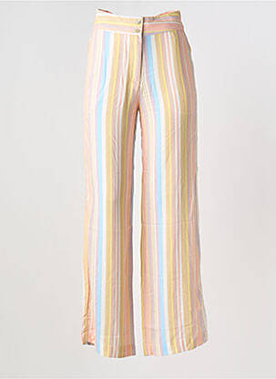 Pantalon large tissage popeline taille normale rose TIFFOSI femme