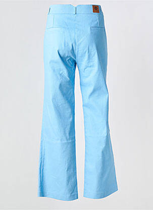 Pantalon flare taille haute taille haute bleu HIPPOCAMPE femme