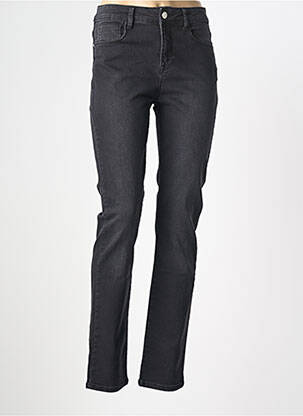 Jeans coupe slim tissage brut taille normale gris GUY DUBOUIS femme