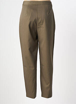 Pantalon slim tissage popeline taille normale vert TIFFOSI femme
