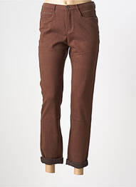 Jeans coupe slim stretch taille normale marron I.QUING femme