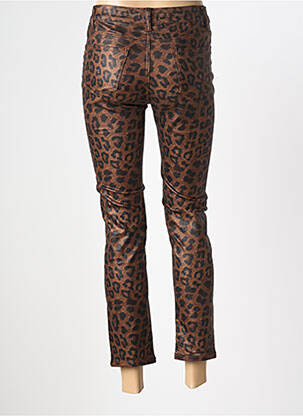 Pantalon 7/8 stretch taille normale marron MAISON ONADO femme