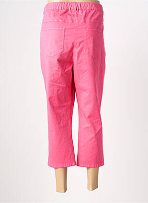 Pantacourt stretch taille normale rose FRANCE RIVOIRE femme