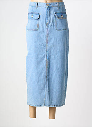 Jupe longue taille normale bleu MONDAY femme