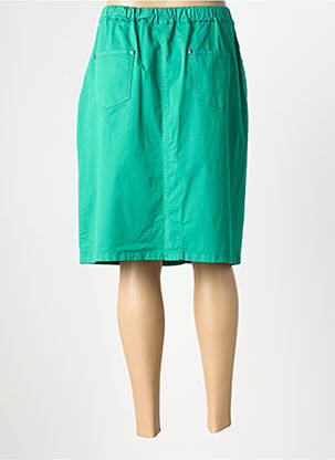 Jupe mi-longue stretch vert FRANCE RIVOIRE femme