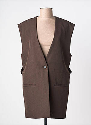 Veste casual poches marron JUS DE POM femme