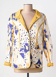 Veste casual col rond jaune FRANCE RIVOIRE femme