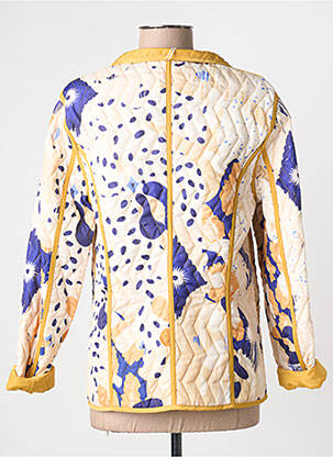 Veste casual col rond jaune FRANCE RIVOIRE femme