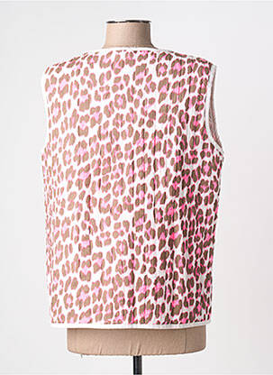 Veste casual col rond rose SYBELLA femme