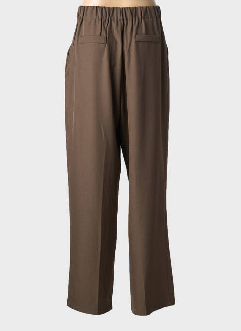 Pantalon chino tissage popeline taille normale marron JUS DE POM femme