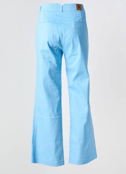 Pantalon flare taille haute taille haute bleu HIPPOCAMPE femme