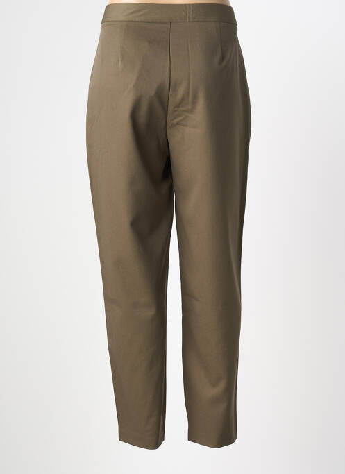 Pantalon slim tissage popeline taille normale vert TIFFOSI femme