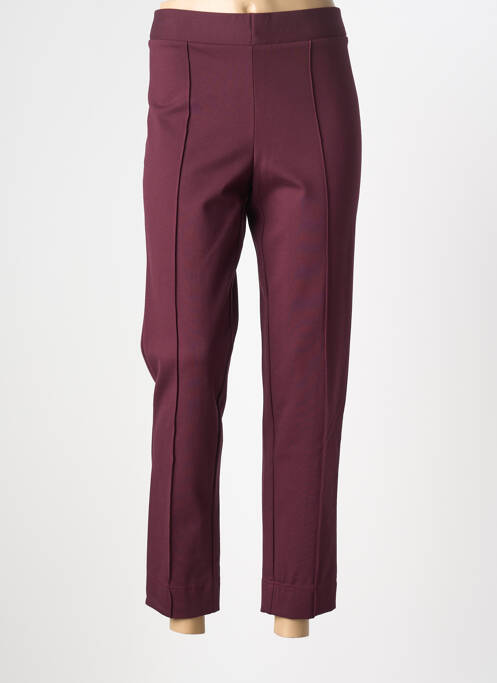 Pantalon slim taille élastique taille normale violet FRANCE RIVOIRE femme