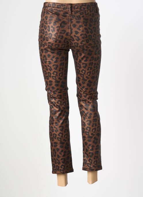 Pantalon 7/8 stretch taille normale marron MAISON ONADO femme