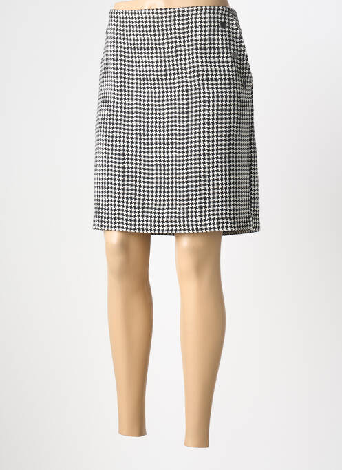 Jupe mi-longue doublure textile noir STREET ONE femme