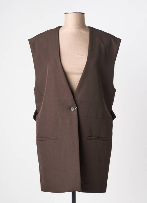 Veste casual poches marron JUS DE POM femme