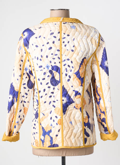 Veste casual col rond jaune FRANCE RIVOIRE femme